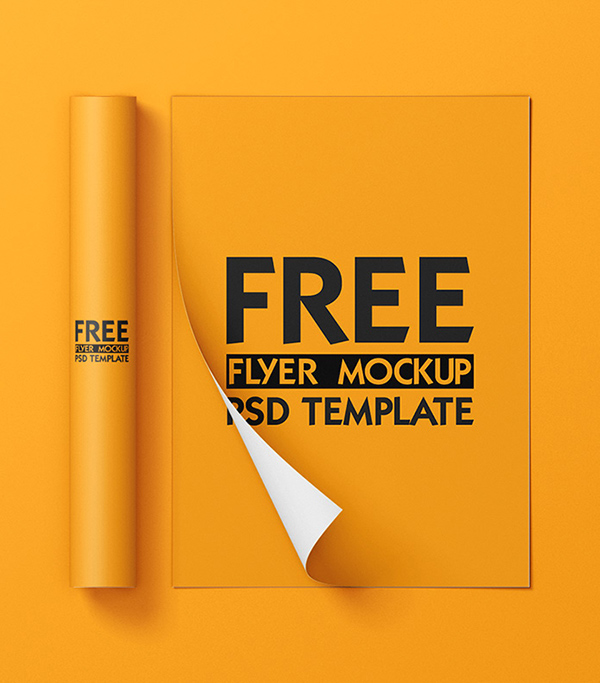 Free Flyer Mockup PSD