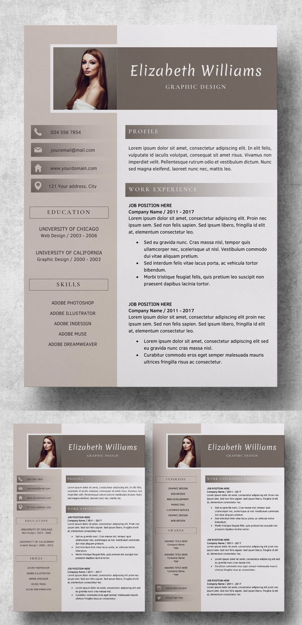 Clean Resume Template | CV + Cover Letter