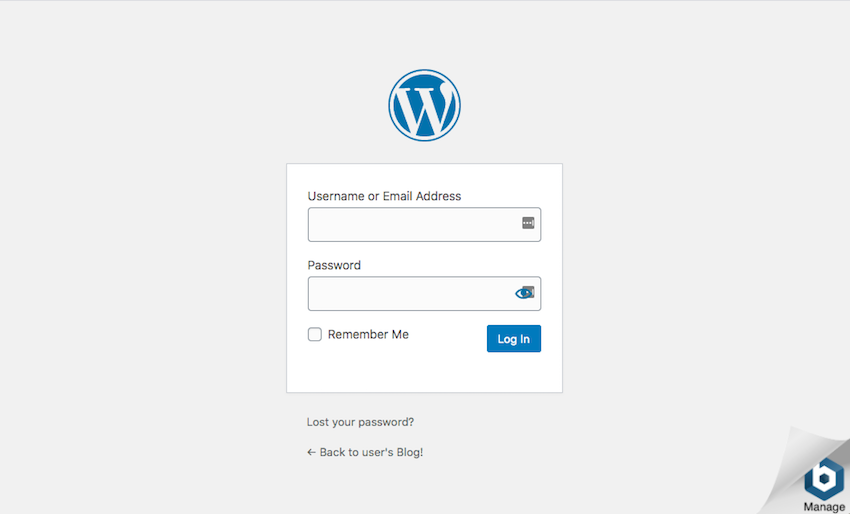 You can now log into the WordPress admin dashboard