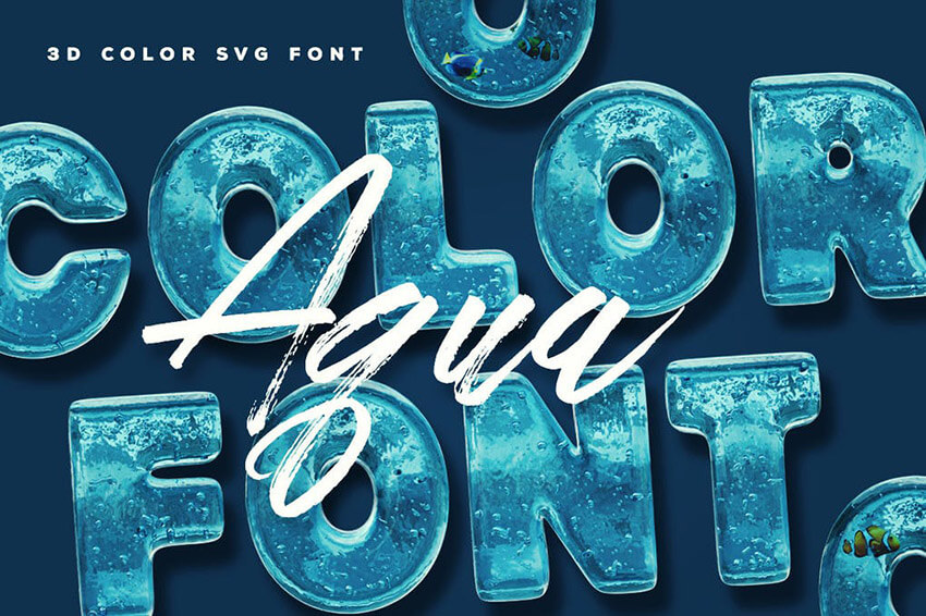 Aqua SVG Color Font