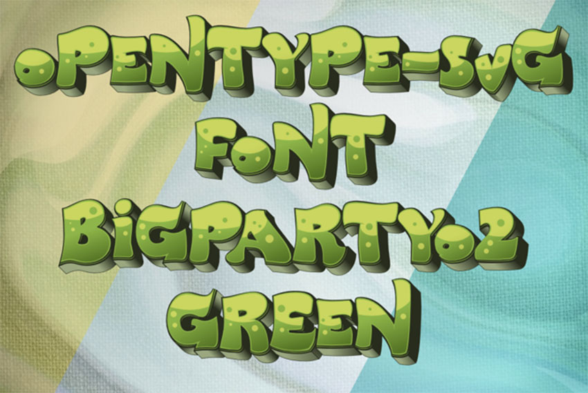 BigPartyO2-Green Font