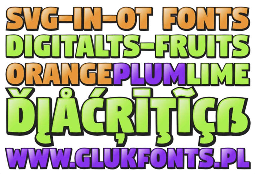 DigitaltS-Fruits Font