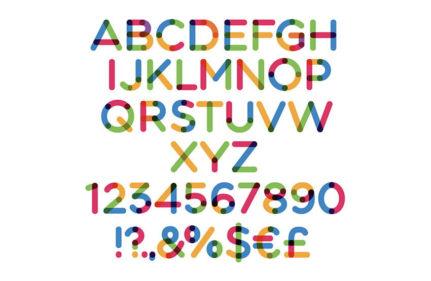 Multicolored SVG OpenType Font