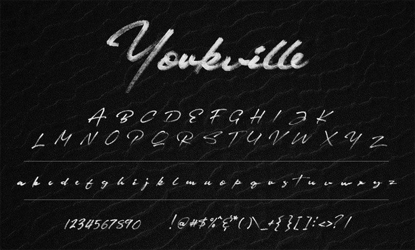 YORKVILLE SVG - FREE SIGNATURE BRUSH FONT