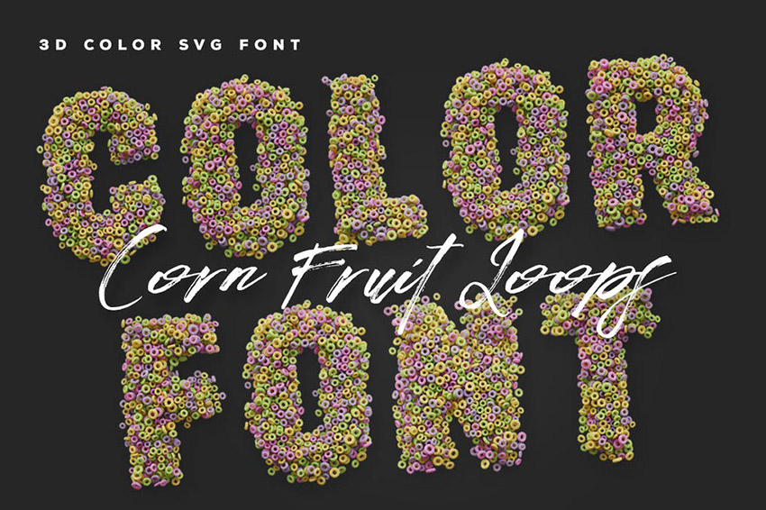 Fruit Loops Opentype SVG Color Fonts