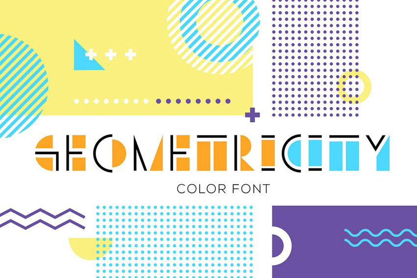 Geometricity Color Font