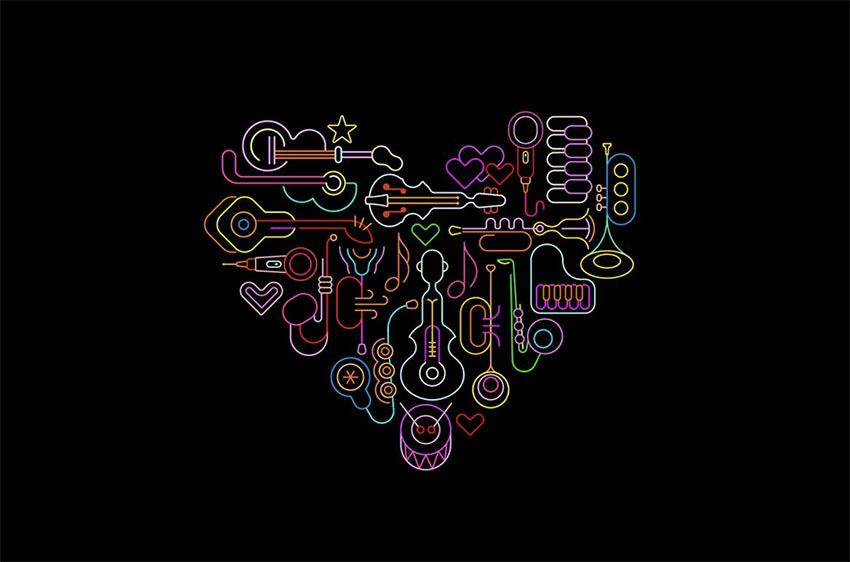 Musical Heart Art