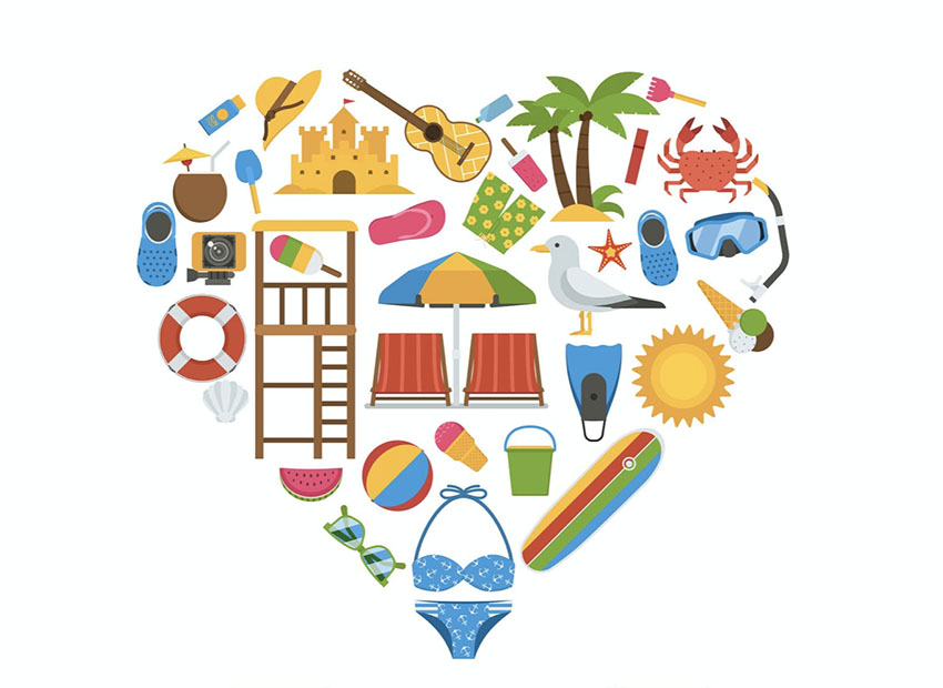 Love Summer Heart Clip Art