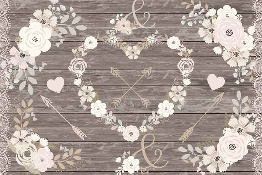 Spring Flower Heart Clip Art