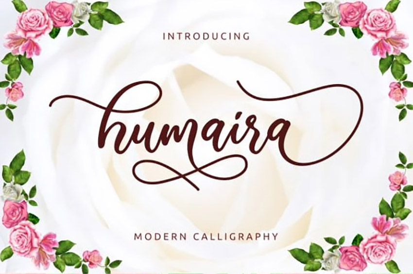 Humaira Modern Calligraphy Font