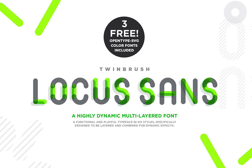 Locus Sans Two Color Font
