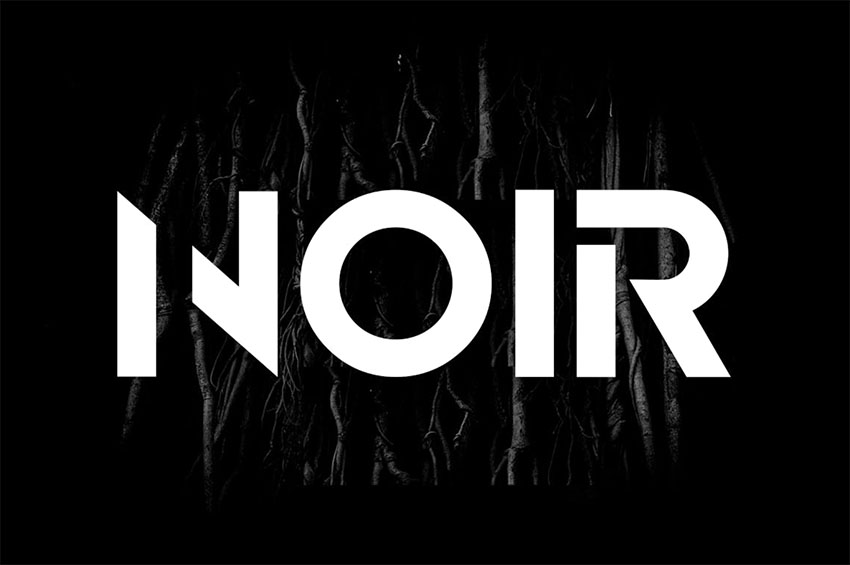 NOIR - Block Monogram Font