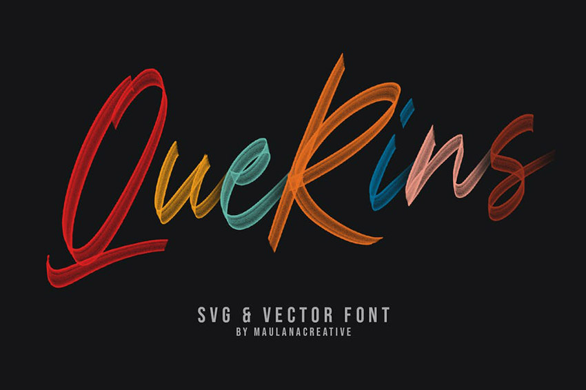Querins SVG Brush Color Font