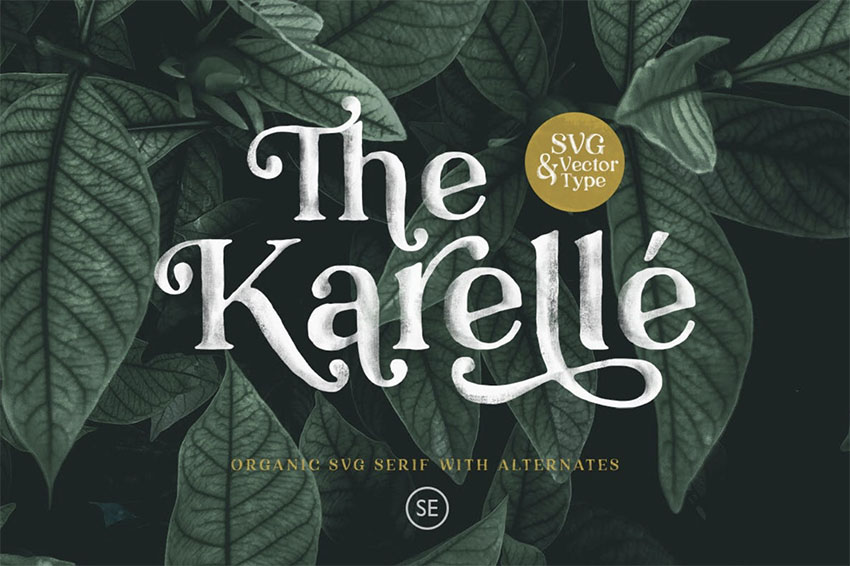 BKarelle SVG - An Organic Serif