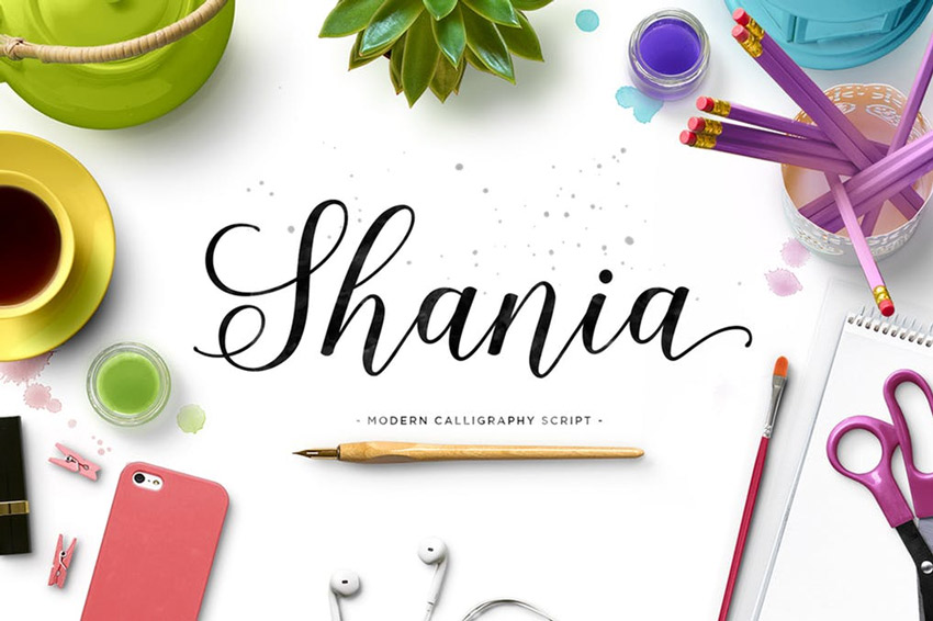 Shania Modern Calligraphy Font