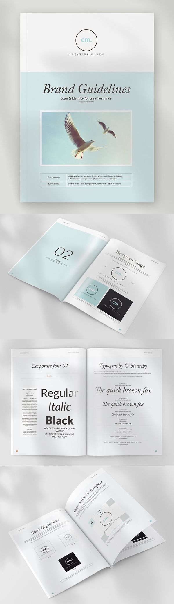 Brand and Design Guidelines InDesign Brochure Template
