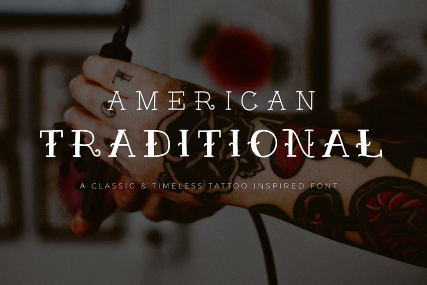 American Traditional Tattoo Font