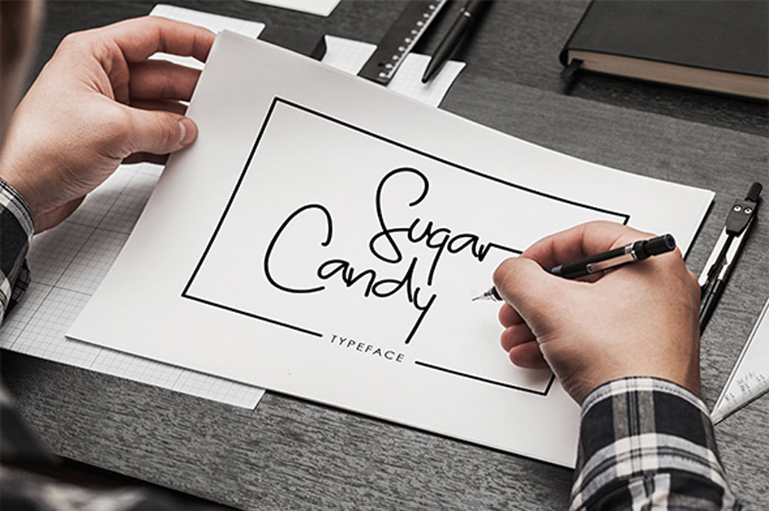 Sugar Candy Signature Typeface