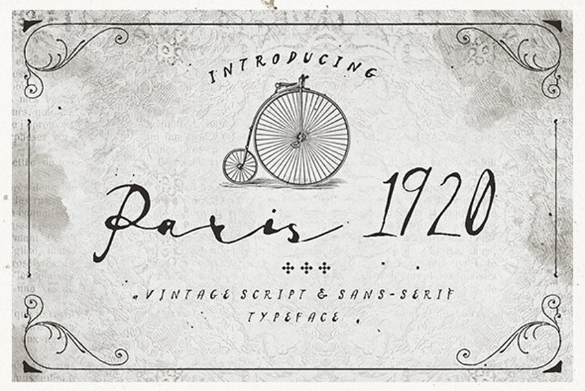 Paris 1920 Calligraphy Font Style