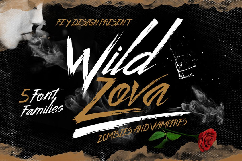 Wild Zova - Brush Font