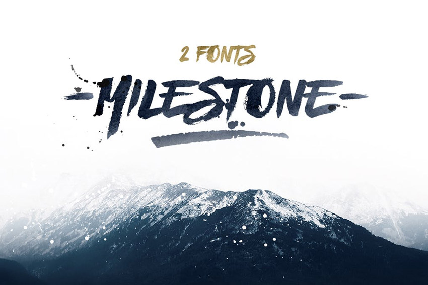 Milestone Bold Calligraphy Fonts