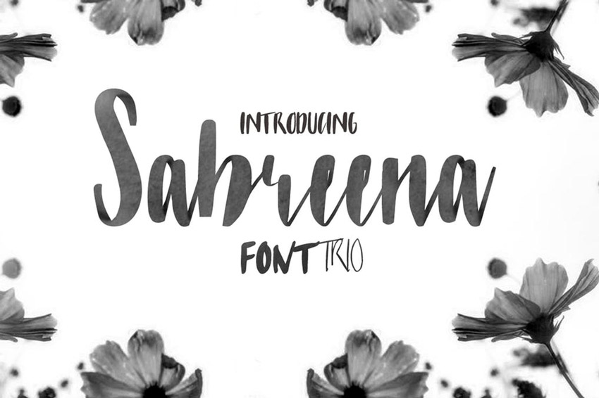 Sabreena Calligraphy Font Style