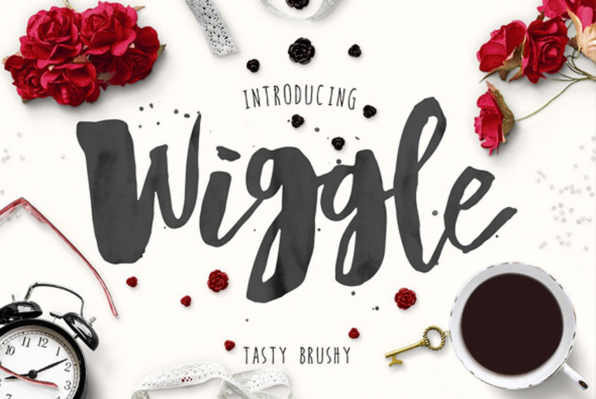 Wiggle Watercolor Brush Script 