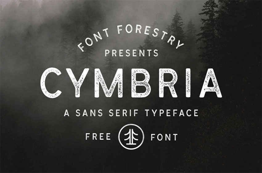 Cymbria retro vintage font