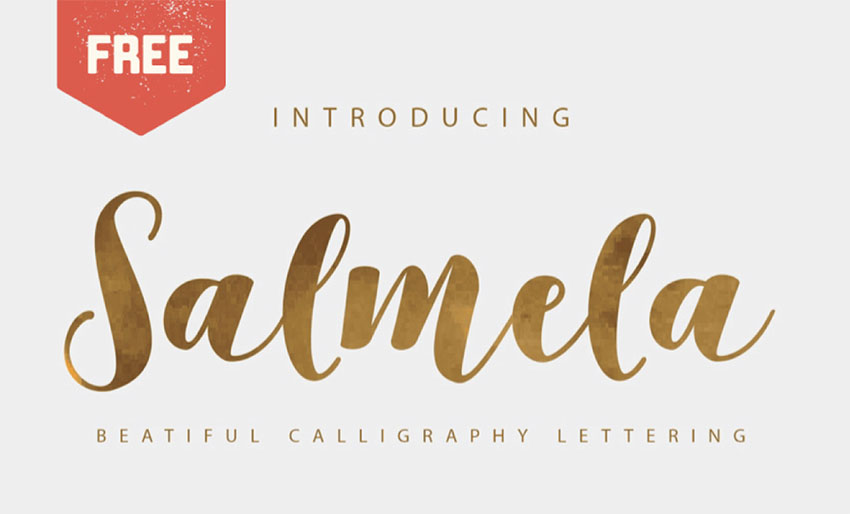 SALMELA - vintage cursive font