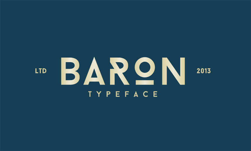 Baron vintage font
