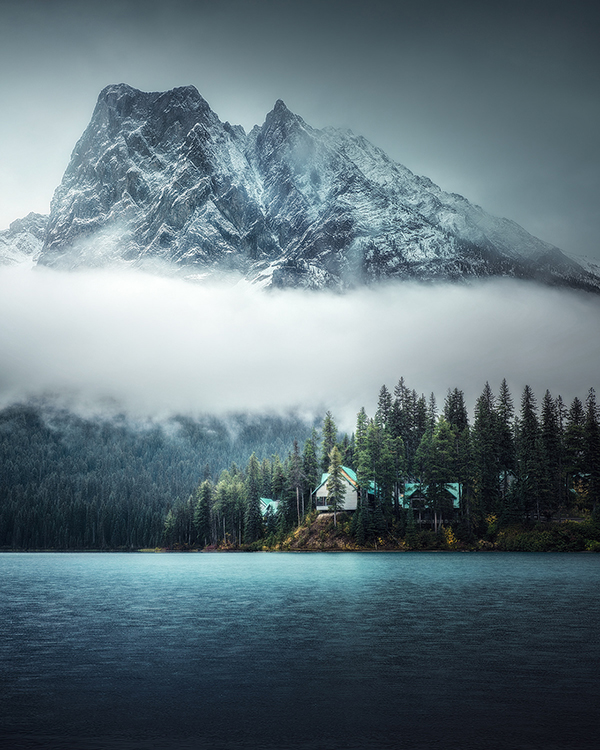Morning rain in the mountains in Canada Photography by Kai Yan