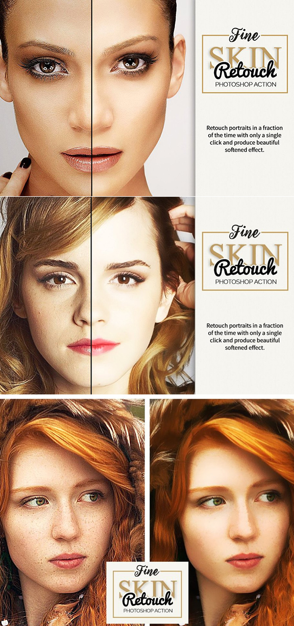 Fine Skin Retouch Photoshop Action