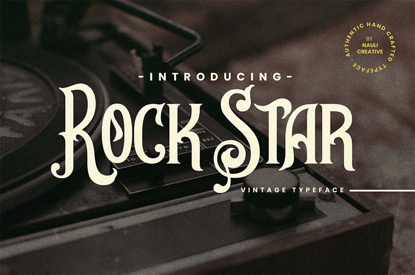 Rockstar - Vintage Cursive Font