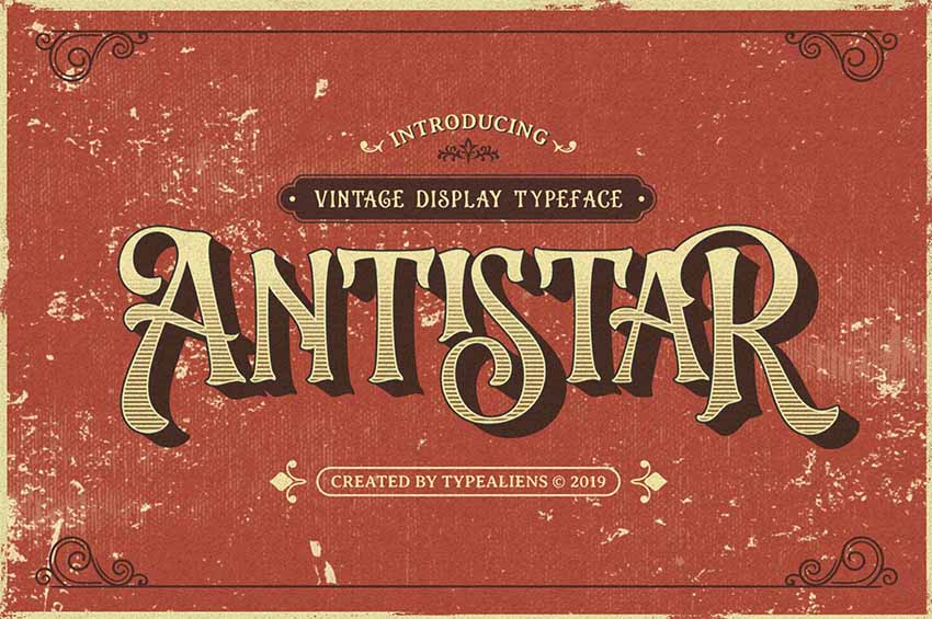 Antistar Vintage Font Style