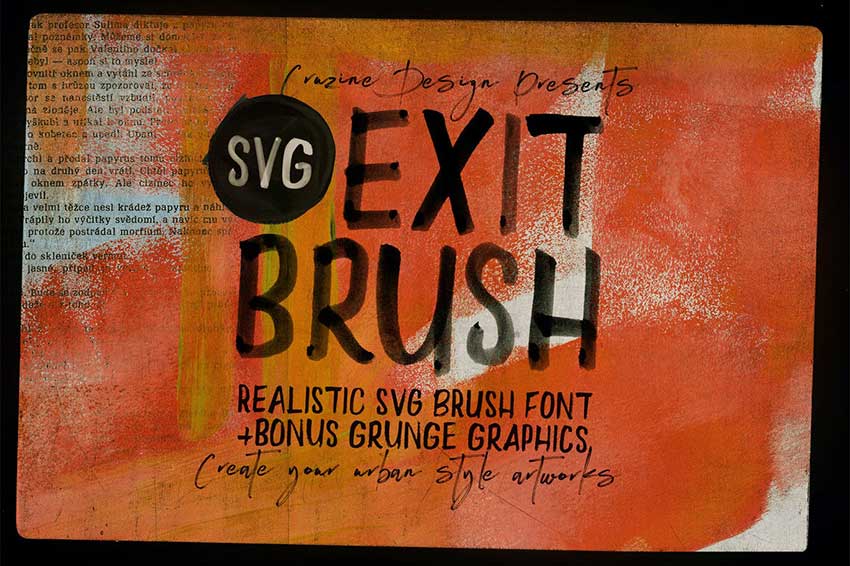 Exit Brush  SVG Font