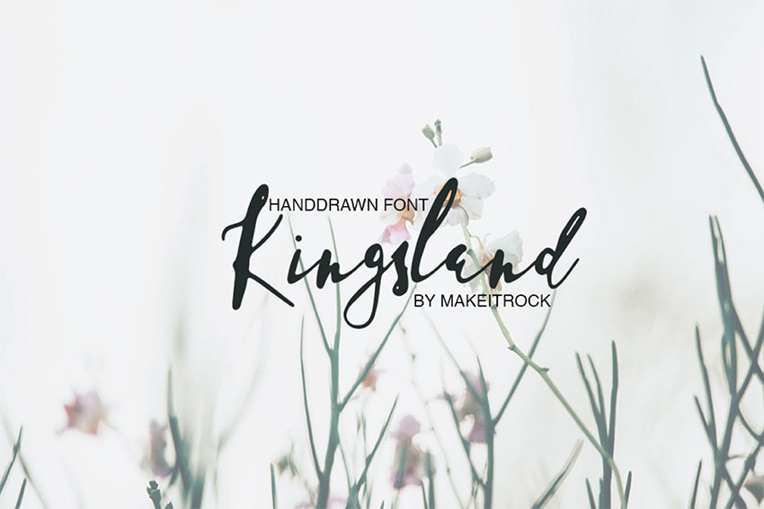 KINGSLAND - Handwritten Signature Font