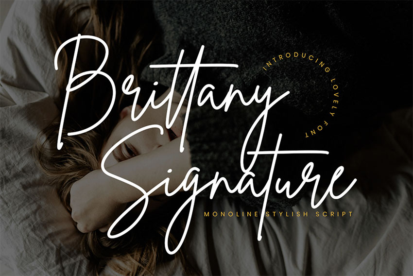 Brittany Cursive Signature Font
