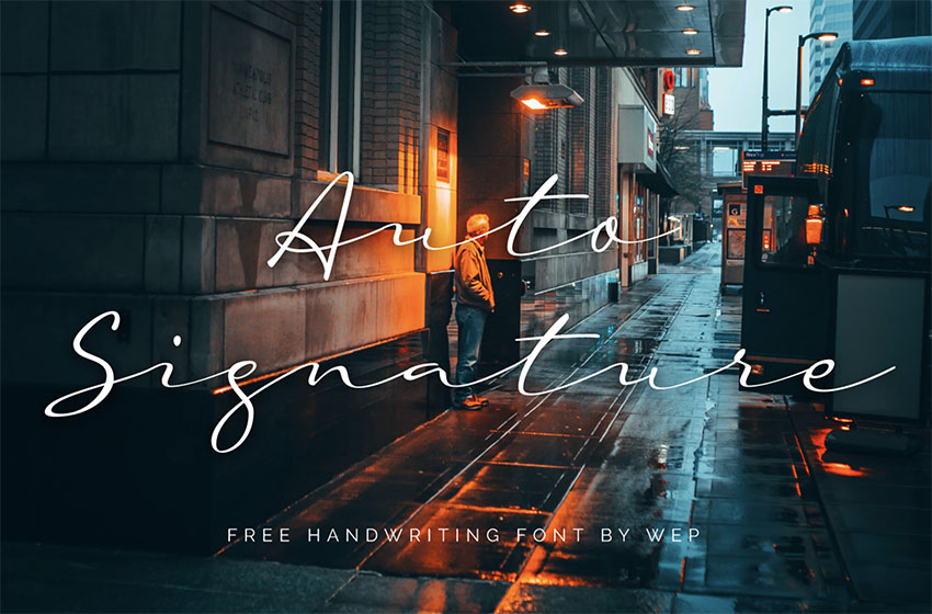 Auto Signature - Free Cursive Signature Font