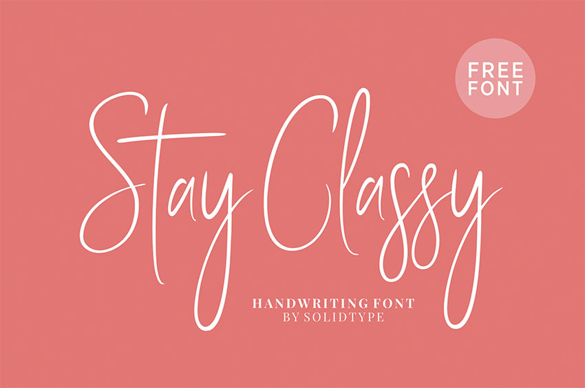 Stay Classy - Elegant Signature Font 