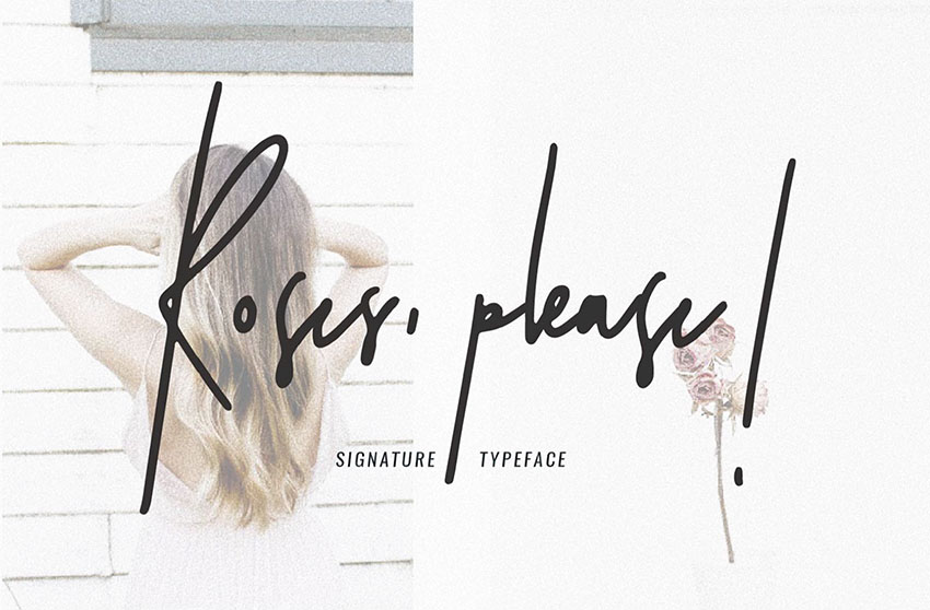 Roses Please - Free Signature Fonts