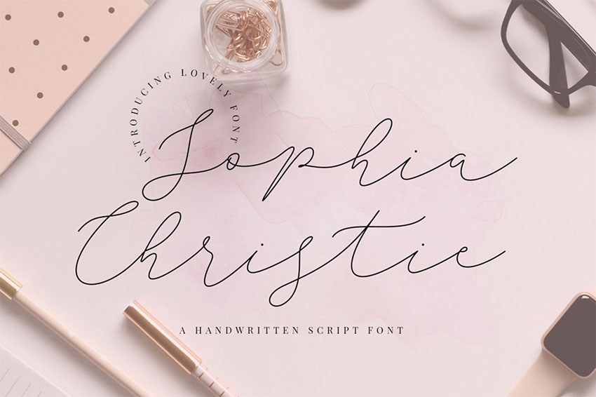 Sophia Christie - Fancy Signature Font Download