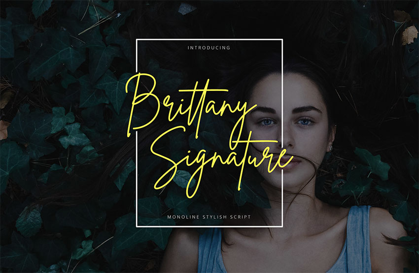 Brittany Signature Type Fonts