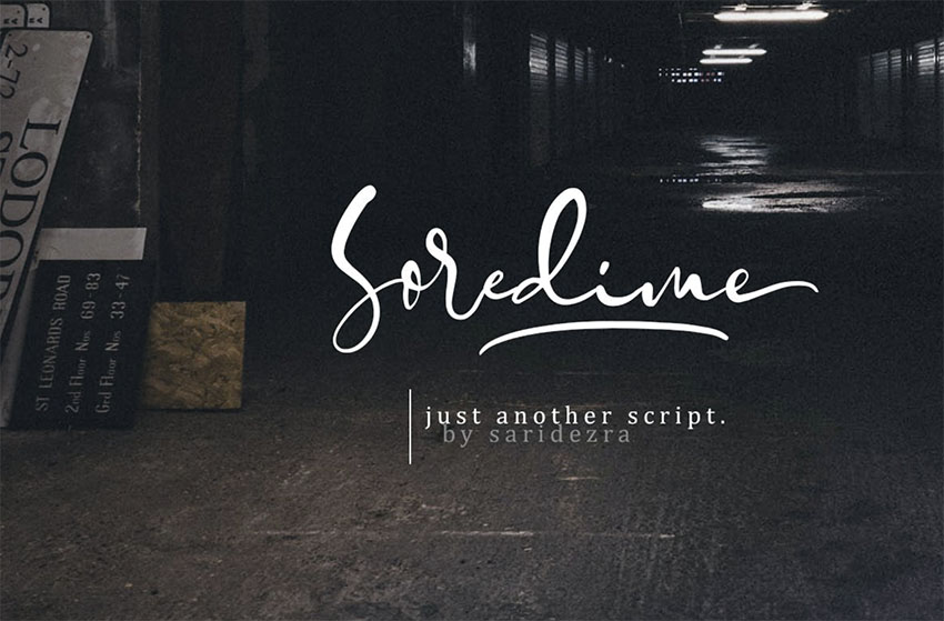 Soredime - Signature Script Font