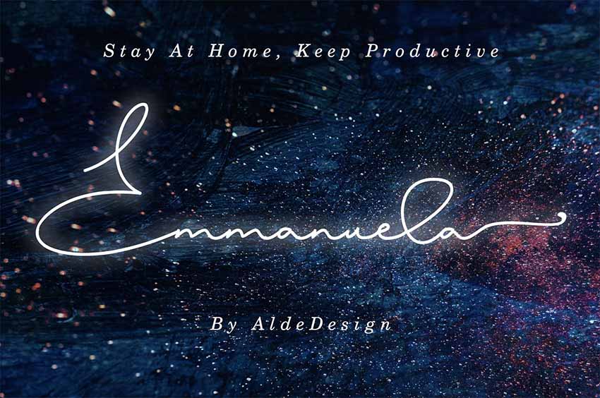 Emmanuela  Signature Font