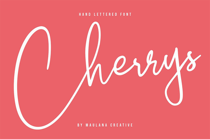 Cherrys Handwritten Signature Font