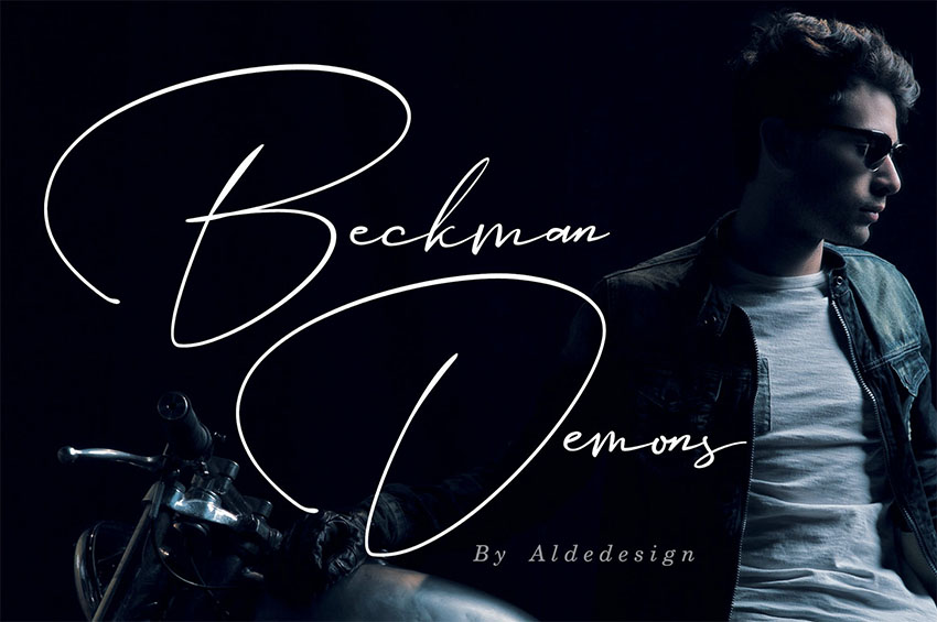 Beckman Demons - Elegant Signature Font