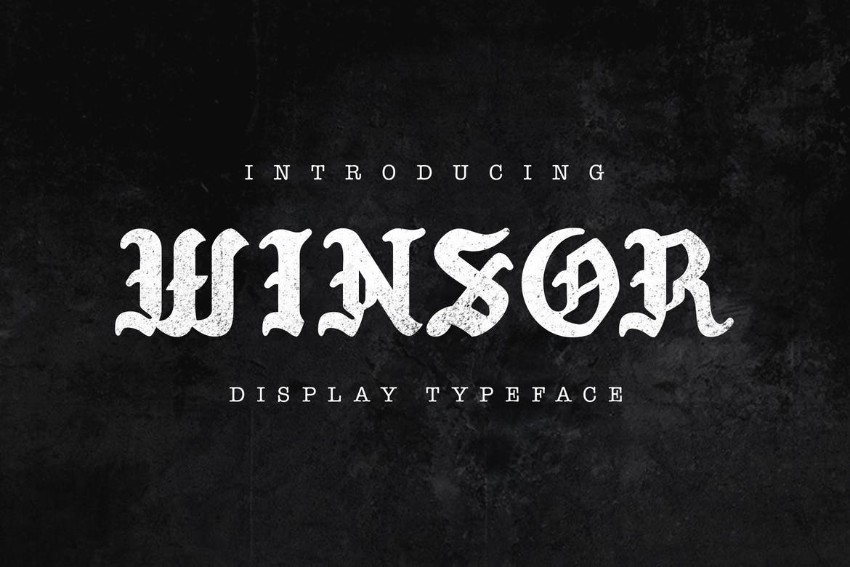 winsor modern blackletter