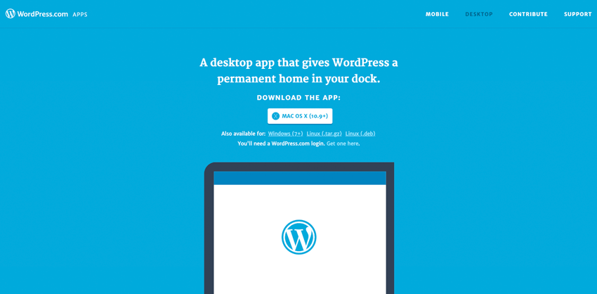 Download the WordPresscom App Optional