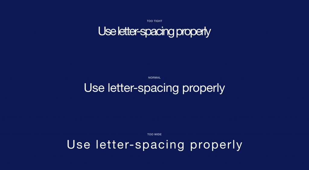 The Designer’s Guide to LetterSpacing iDevie