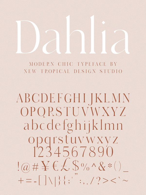 Dahlia - Modern Serif Font